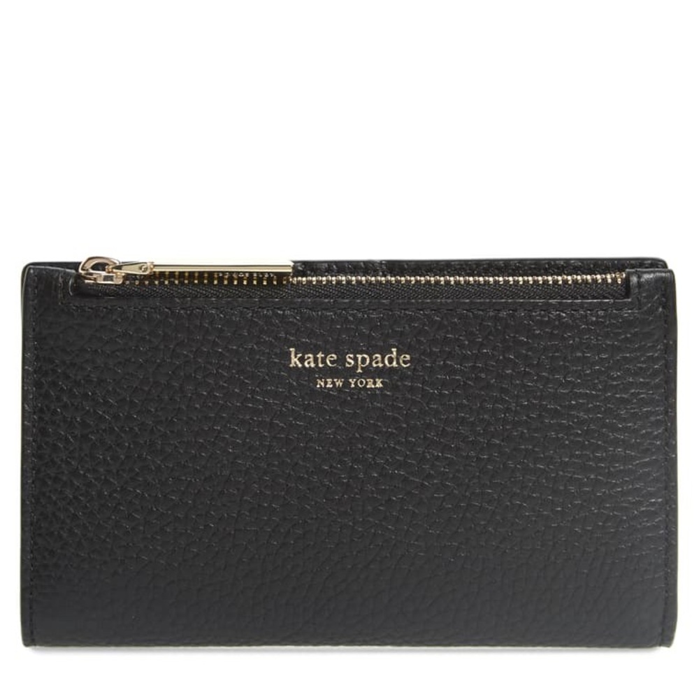 NWT Kate Spade shirley leather slim bifold wallet